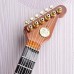Vintage Wall Clock Guitar, Decorative Classic Design Clock with Quartz Movement, Analog Dial for Home, Office, Studio Decor - 5684