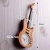Vintage Wall Clock Guitar, Decorative Classic Design Clock with Quartz Movement, Analog Dial for Home, Office, Studio Decor - 5684