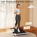 Walking Pad Under Desk Treadmill 2.5 HP Quiet Motor, 0.6–3.8 MPH, LED Display, Remote Control, 265 lb Capacity, Compact Portable Walking Treadmill for Home Office 