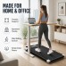 Walking Pad Under Desk Treadmill 2.5 HP Quiet Motor, 0.6–3.8 MPH, LED Display, Remote Control, 265 lb Capacity, Compact Portable Walking Treadmill for Home Office 