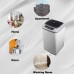 Portable Washing Machine, 0.84 cu.ft. Fully-Automatic Washer with 8 Wash Cycles, 3 Water Level Selections for Home, Apartment, Dorms, RV