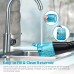 MOSPRO Electric Water Flosser, Dental Oral Irrigator with 4 Jet Tips, 3 Modes, 300ML Water Tank, USB Rechargeable for Teeth, Gums, Braces, Dental Care (White-Blue) - FC159