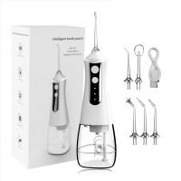 Intelligent Water Flosser, Portable Oral Irrigator Teeth Cleaner with 3 Modes, 300ML Water Tank, Rechargeable Oral Hygiene Flossing for Travel & Home