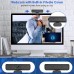 2K Webcam with Microphone, QHD Webcam with Privacy Cover and Tripod, USB Computer Camera Auto Light Correction, 110°Wide-Angle View, USB Streaming for Desktop, PC, Mac, Windows