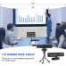 2K Webcam with Microphone, QHD Webcam with Privacy Cover and Tripod, USB Computer Camera Auto Light Correction, 110°Wide-Angle View, USB Streaming for Desktop, PC, Mac, Windows