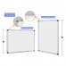 Magnetic Aluminum Frame White Board, with Detachable Marker Tray, for Wall for School/Office/Home