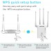 WAVLINK AC1200 WiFi Extender, Dual Band WiFi Range Extender with 4 High Gain External Antenna 1200Mbps, 802.11AC, WPS Easy Set Up, Wall Plug - WL-WN575A3