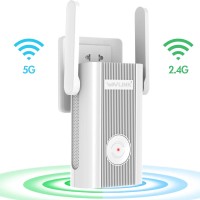 WAVLINK AC1200 WiFi Extender, Dual Band WiFi Range Extender with 2 Antennas, Signal WiFi Booster Repeater/AP Mode, Plug and Play, WPS - WN575A4