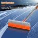 MATCC 2 in 1 Window Cleaning Tools with Sponge Scrubber, 48'' Extendable Handle, Squeegee, 180 Rotating for Cleaning Outdoor, Indoor, Windows, Cars - MCW002