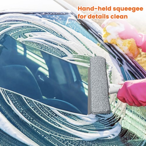 MATCC 48'' 2 in 1 Window Squeegee Cleaner Kit with Scrubber