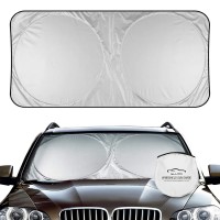 ELUTO Car Windshield Cover, Foldable Sun Shade Visor Protector Blocks UV Rays (Medium 150 x 78cm)