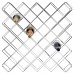 Wine Rack Module, 26.5" x 26.5" inch Commerical Wine Rack with 45 Bottle Capacity, 3.5" Compartments (Chrome) -  FWBR45CH