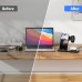 3 in 1 Wireless Charger, Universal Compatible Foldable Charging Station with Night Light for iPhone, Android, Apple Watch, Airpods (Black) - X004IXK2IL
