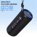 F21 RGB LED Wireless Speaker, Portable Blueooth Speaker with TWS, IPX6 Waterproof, LED Lights, TF Card Slot for Home, Travel, Parties, Beach (Black)