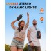 F22 RGB LED Wireless Speaker, Portable Blueooth Speaker with TWS, IPX5 Waterproof, LED Lights, TF Card Slot for Home, Travel, Parties, Beach (Black)