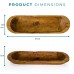 Natural Wood Dough Bowls 2-Pack 51cm Rustic Centerpiece Natural Wood Dough Bowls 2-Pack 51cm Rustic Centerpiece
