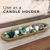 Natural Wood Dough Bowls 2-Pack 51cm Rustic Centerpiece Natural Wood Dough Bowls 2-Pack 51cm Rustic Centerpiece