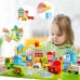 62 PCS Educational Wooden Building Blocks, DIY Colourful Wooden Toy with Storage Box for Children, Kids, Ages 3+