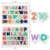2-Pack Wooden Puzzle for Toddlers, Wooden Alphabet and Number Shape Puzzles for Kids - 0606