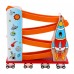 Children Kids Wooden Spacerail Race Track, Car Ramp with 4 PCS Mini Cars
