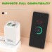 6-Port USB Wall Charger, 4 USB-A and 2 USB-C PD