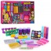 Fashion Girl Hair Chalk Beauty Set for Girls, Temporary Hair Color Makeup Kit with Stamp Markers, Lip Gloss, Nail Polish, Eye Shadow & Accessories for Dress-Up, Parties & Gifts