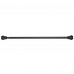 Black Tension Shower Curtain Rod, Decorative Metal Bathroom Curtain Rod with Classic Finial Ends, 62 in / 157.48 cm, No-Drill Style for Bathroom, Shower, Tub and Apartment Use