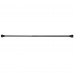 Black Tension Shower Curtain Rod, Decorative Metal Bathroom Curtain Rod with Classic Finial Ends, 62 in / 157.48 cm, No-Drill Style for Bathroom, Shower, Tub and Apartment Use