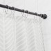 Black Tension Shower Curtain Rod, Decorative Metal Bathroom Curtain Rod with Classic Finial Ends, 62 in / 157.48 cm, No-Drill Style for Bathroom, Shower, Tub and Apartment Use