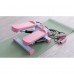 Mini Stepper with Bands, LCD, Pink Home Fitness Machine